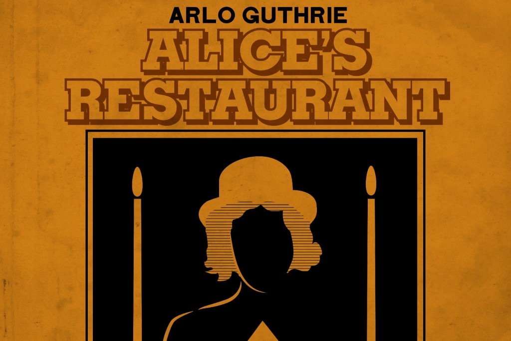 Alice S Restaurant Massacree Archives The Curtain And Pen   Arlo Guthrie Alice 50th 18x24 1024x683 